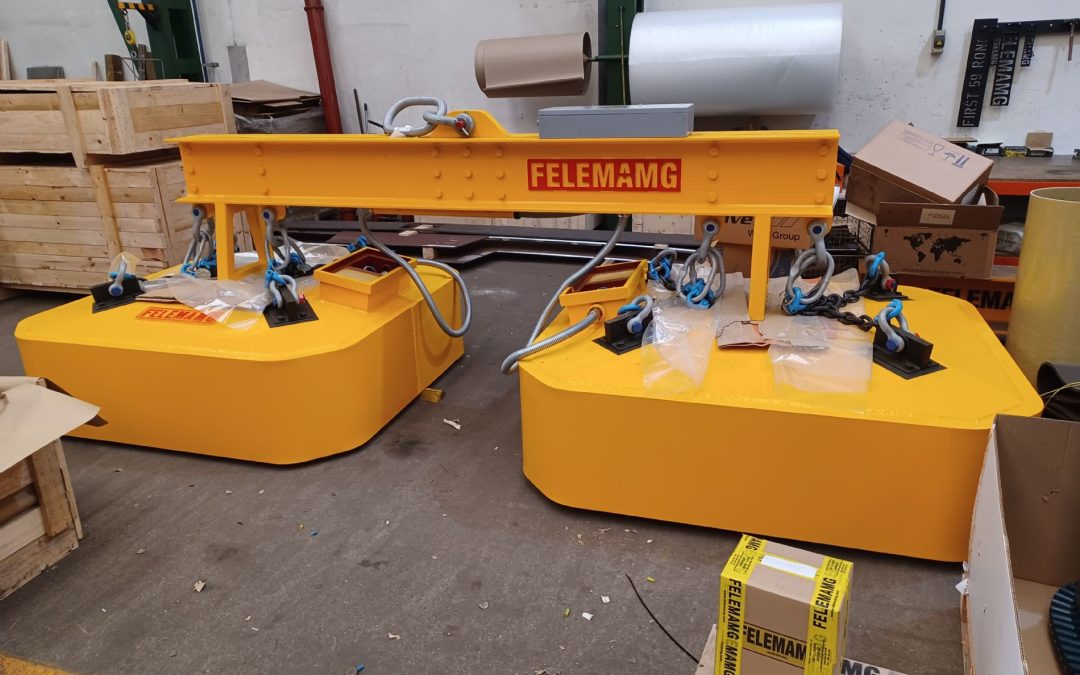 Felemamg suministra una instalación con electroimanes para manipulación de chatarra a un importante grupo siderúrgico en Asturias