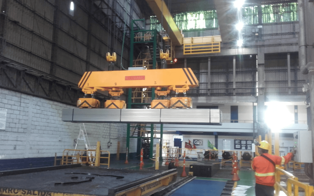 FELEMAMG FOURNIT UNE INSTALLATION À ÉLECTROAIMANTS À UN IMPORTANT GROUPE SIDÉRURGIQUE AU PÉROU